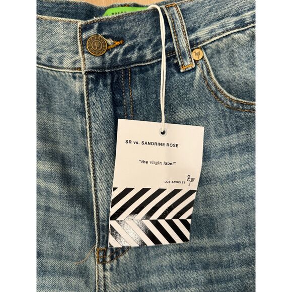 Free People x Sandrine Rose High Rise Wide Leg  Jeans - Size 31 NWT - Picture 4 of 6